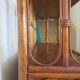 Retro-modernist - Sideboard-bookcase-2 doors-wood-rattan-cane-1960s