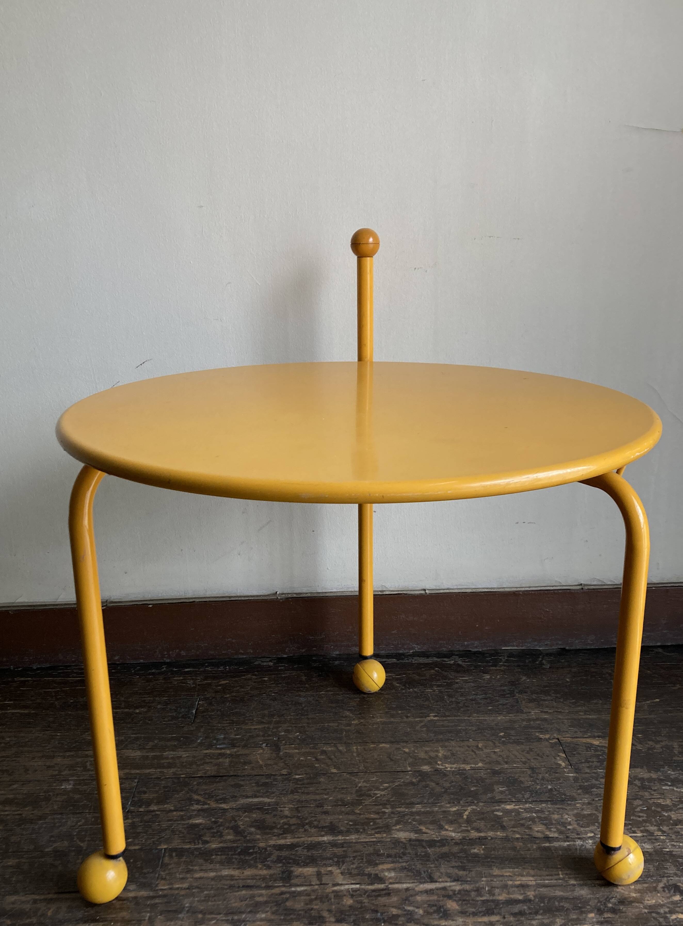 1980s Memphis Tjord Bjöklund Scandinavian Folding Side Coffee Table