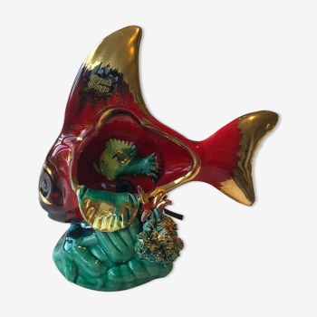 Ceramic Fish Lamp Vallauris