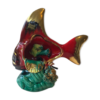 Ceramic Fish Lamp Vallauris