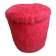 Vintage faux fur pouf