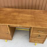 Vintage Schoolmaster's Desk Mullca Delagrave 1970 Mid-century Desk