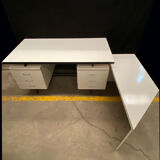 6-drawer desk white laminate