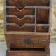 Vintage wooden office organizer