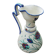 Antique Italian ceramic jug with floral decoration