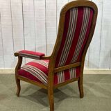 Late 19th century Voltaire armchair in beech