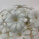 Murano glass flower italian ceiling lamp , 1970’s