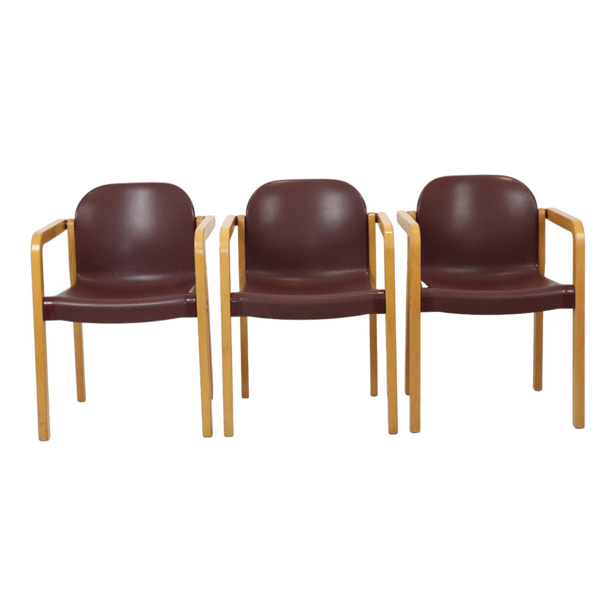 Lot de 6 chaises design vintage Dolmas Kembo JB Meijer années 1980