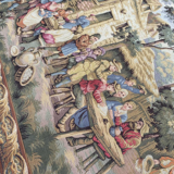 Vintage French tapestry Jaquar 84 x 201 cm
