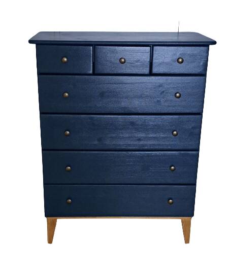 Rød Sødgren blue ganne 3 chest of drawers