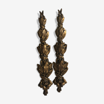 Gilded bronze ornaments, ancient decoration