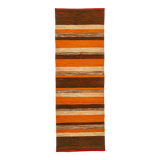 Scandinavian mid-century modern gallery rug, 234 cm x 80 cm (92 x 31 in).
