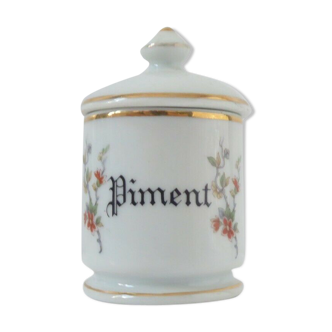 Spice pot Porcelain pepper from France