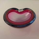 Sommerso Murano Glass Ashtray, Italy, 1960s