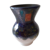 Vase en grés multicolore émaillé, Keramik Allemagne