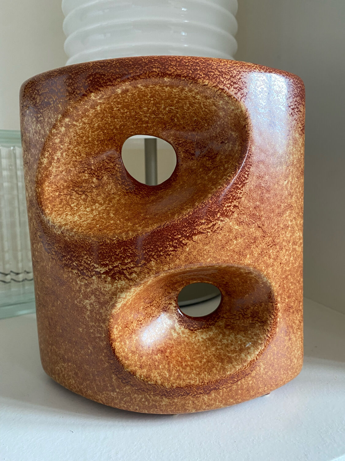 Ceramic vase Roberto Rigon Bertoncello Italy 60s