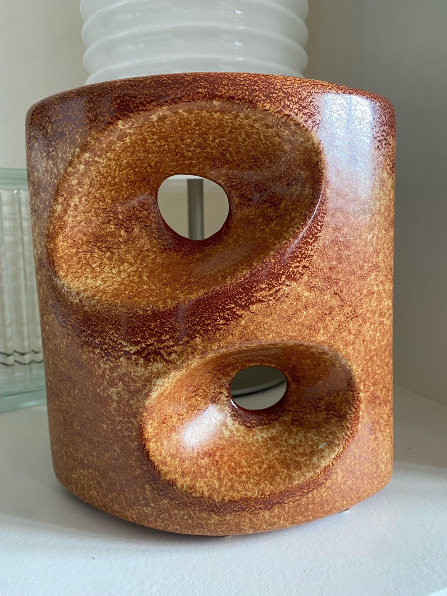 Vase en céramique Roberto Rigon Bertoncello Italie années 60