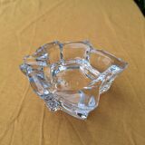 Cendrier en verre en forme de feuille
