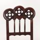 Antique neo-Gothic mahogany chairs, Italy, 19th century
