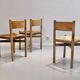 Série de 3 chaises Méribel par Charlotte Perriand