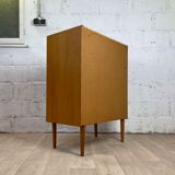 Scandinavian chest of drawers 6 vintage oak drawers, 60s