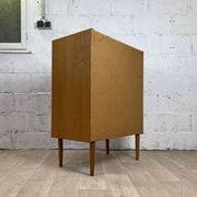 Scandinavian chest of drawers 6 vintage oak drawers, 60s