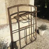 Old cast iron factory window