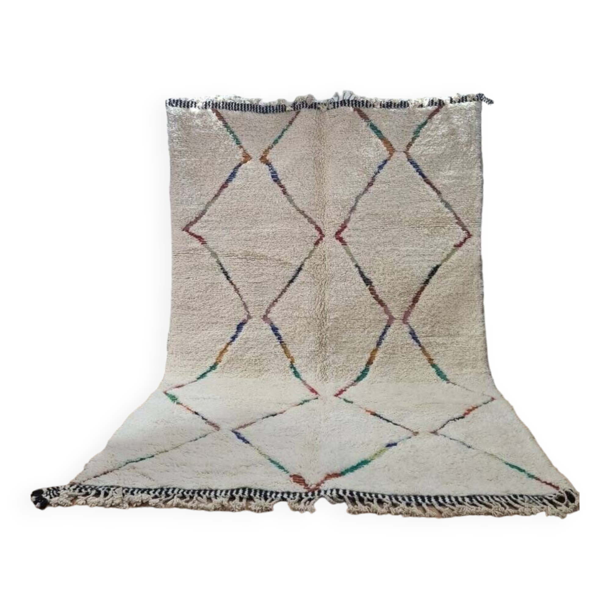 Handmade wool Berber rug 300X200 cm