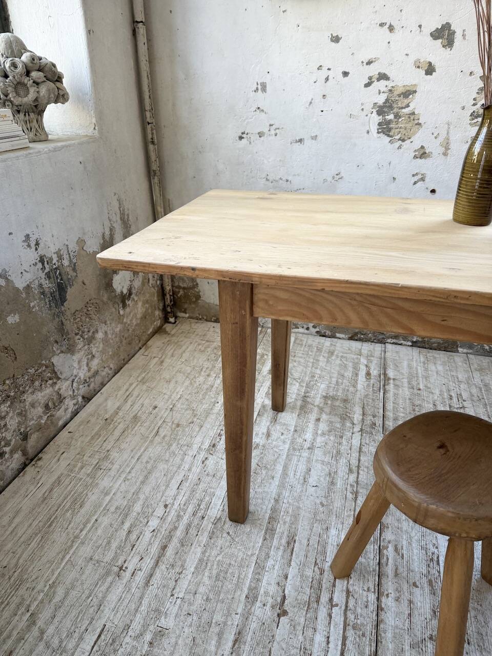 Pine and oak farmhouse table 2m