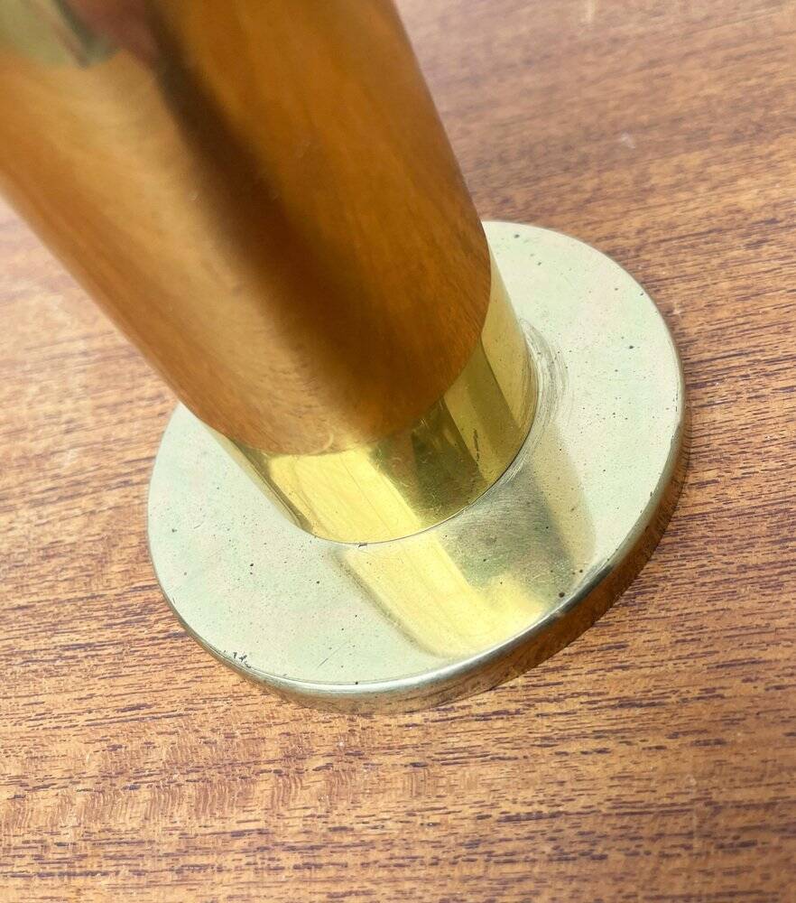 Vintage Space Age ceiling lamp in brass by Motoko Ishii for Staff, 1970s.