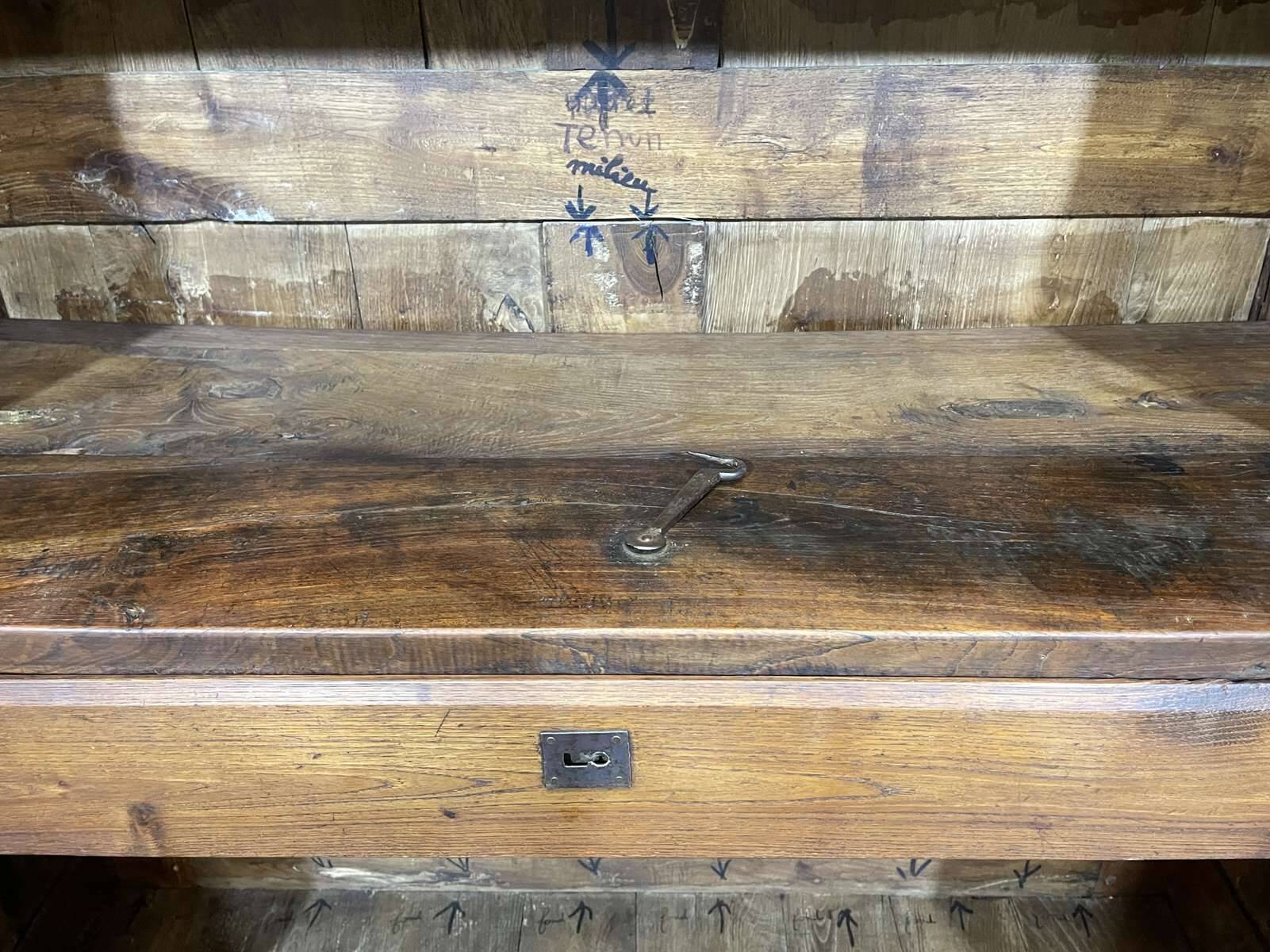 19th century Breton chestnut wardrobe