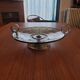 Art Deco smoked glass and chrome-plated metal bowl – 1930s
