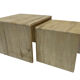 Tables gigognes en travertin italiennes 1970