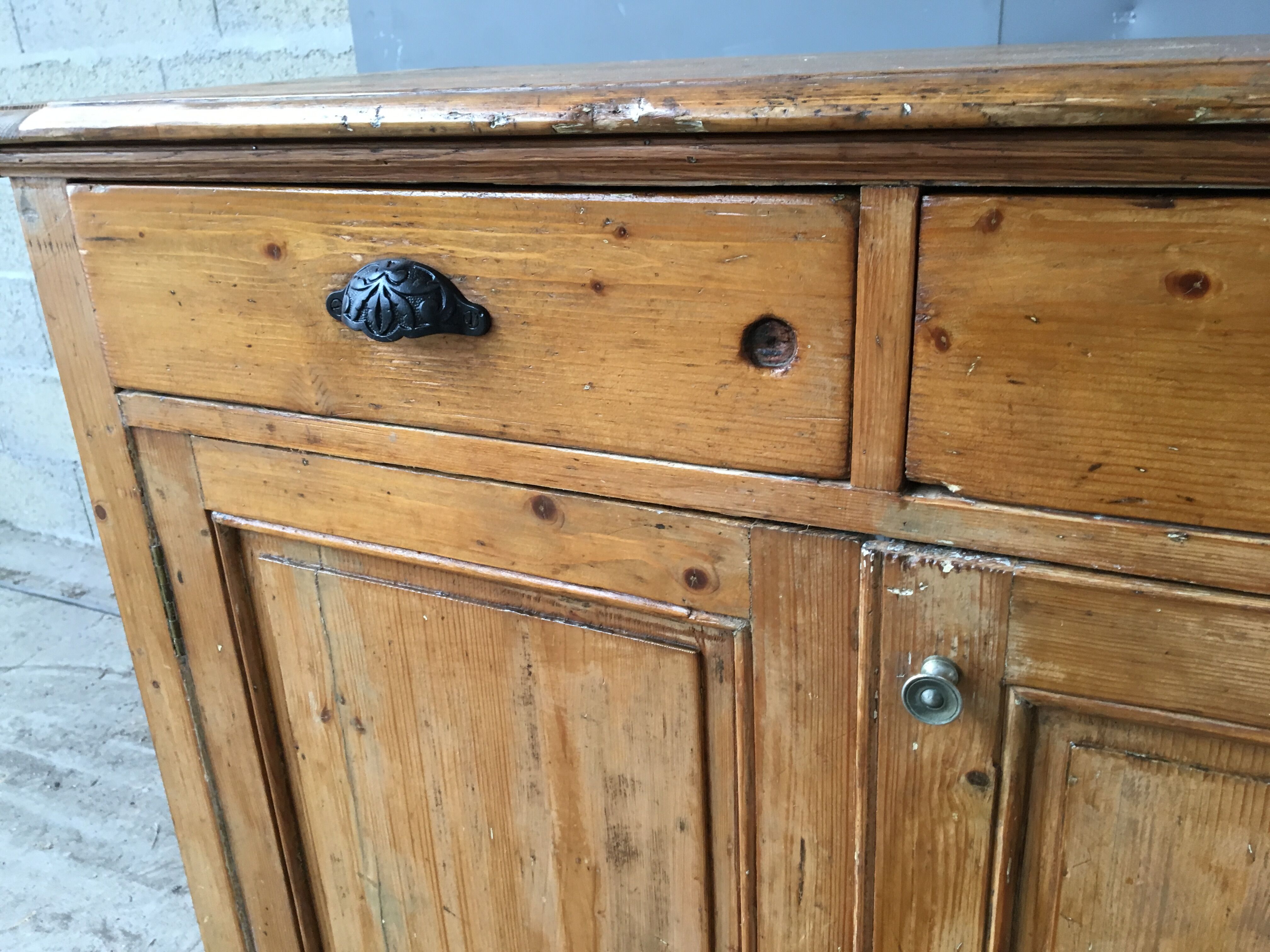 Pharmacy dispensary furniture 1900 in solid pine