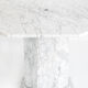 Vintage octagonal table in white marble. France, 70s