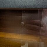 Vintage 1960s Secretary and Display Cabinet Set with Compass Design Legs