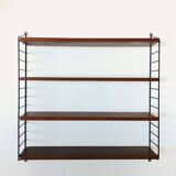 String wall shelf in wood and metal, 1960s