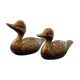 Paire de canards en laiton