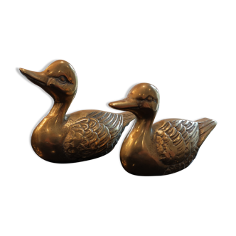 Pair of ducks brass
