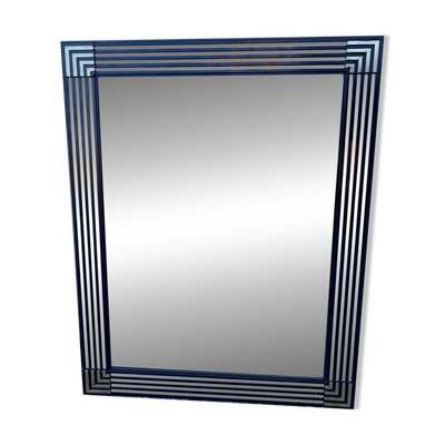 Grand miroir rectangulaire géométrique BESTELNUMMER vers 1970