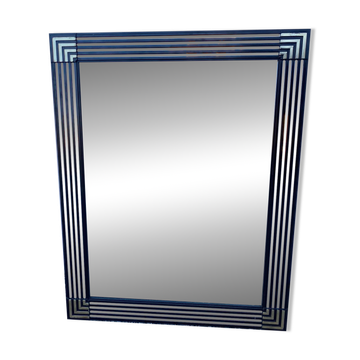 Grand miroir rectangulaire géométrique BESTELNUMMER vers 1970
