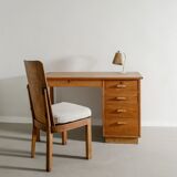 Swedish Wooden Pine Desk by Axel Einar Hjorth for Nordiska Kompaniet, 1930s