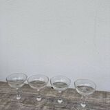 4 blown glasses / antique cups