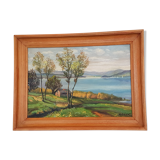 Table - View of a lake