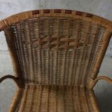 Rattan armchair 60s