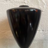 Modernist black ceramic vase from the 1950s.
