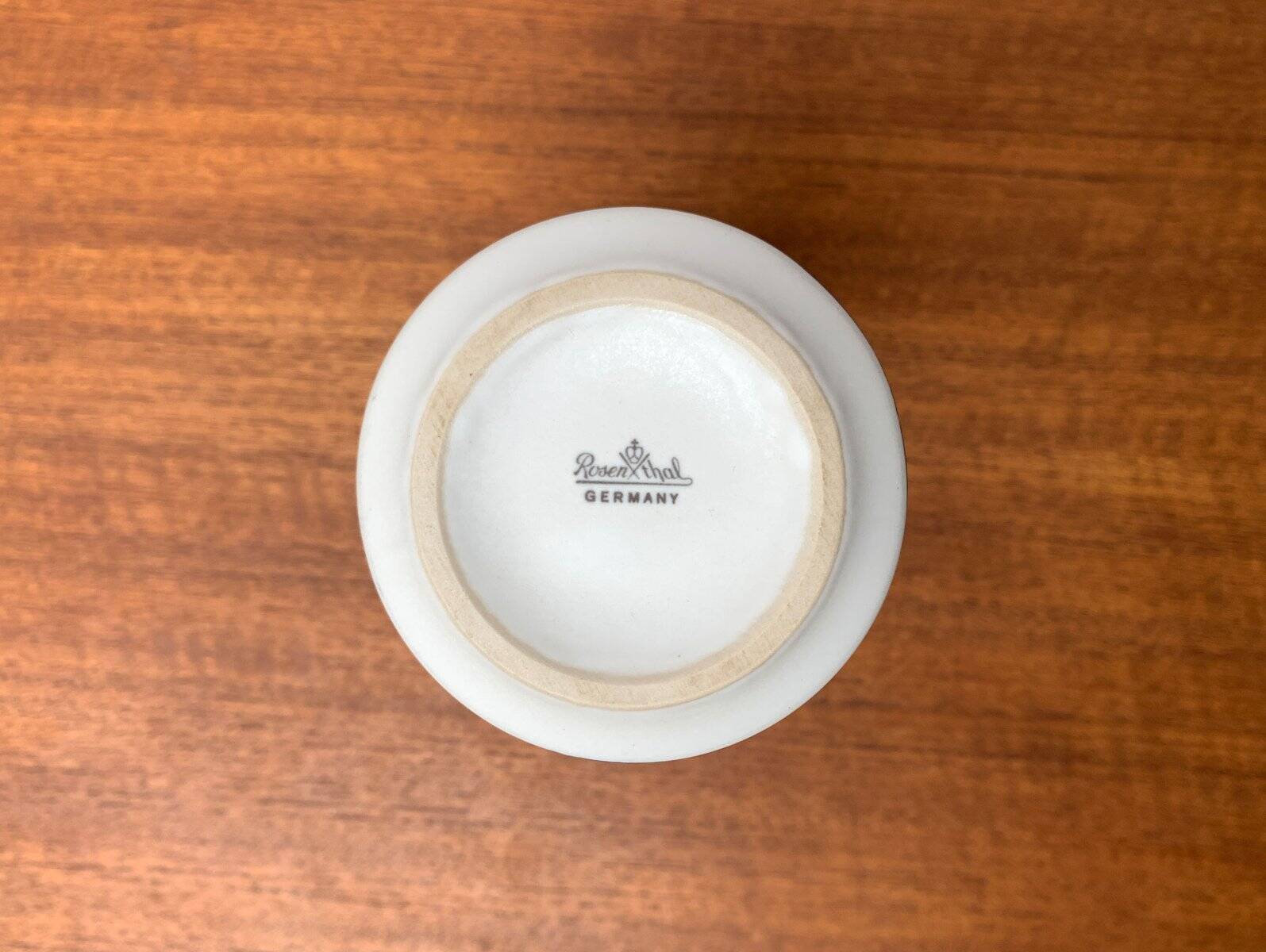 Vintage German ceramic vase Postmodern Alta Mira series by Gilbert Portanier for Rosenthal, 1980s.