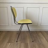 Lot de 4 chaises en Formica jaune