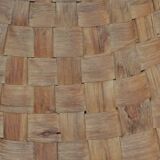 Vintage basket in rattan braid