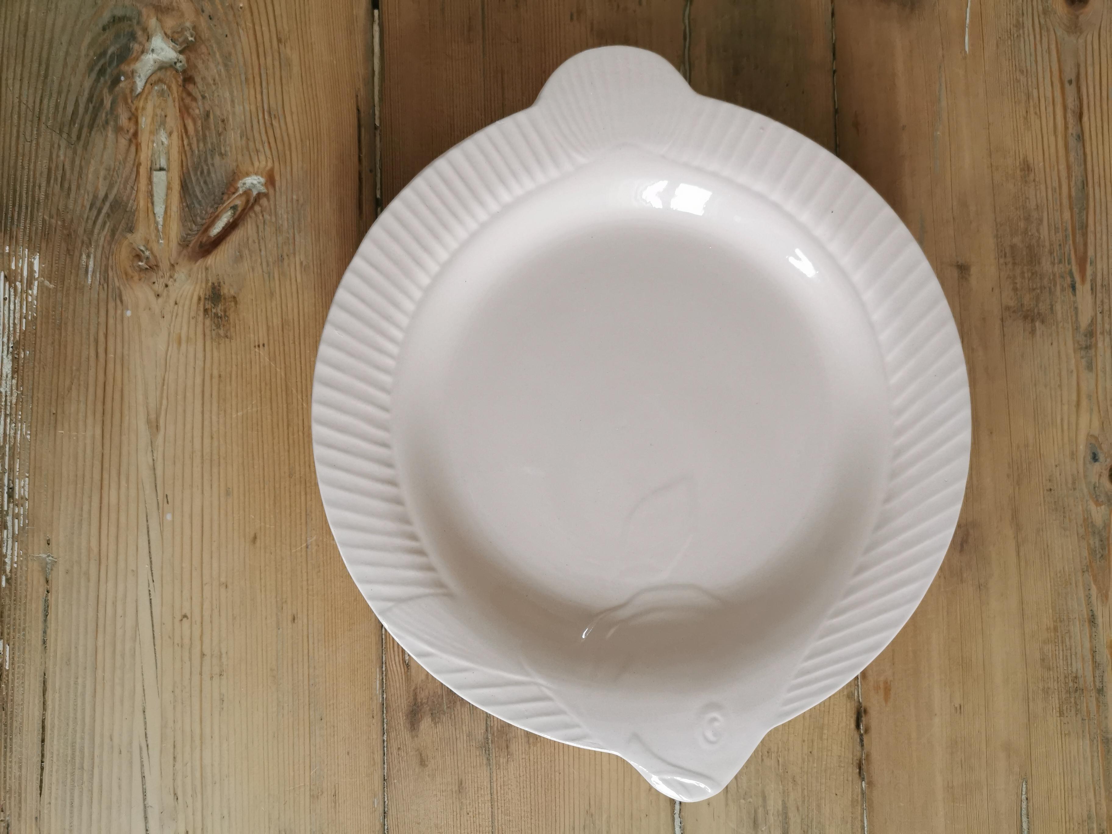 Set de 6 assiettes poisson Digoin Sarreguemines